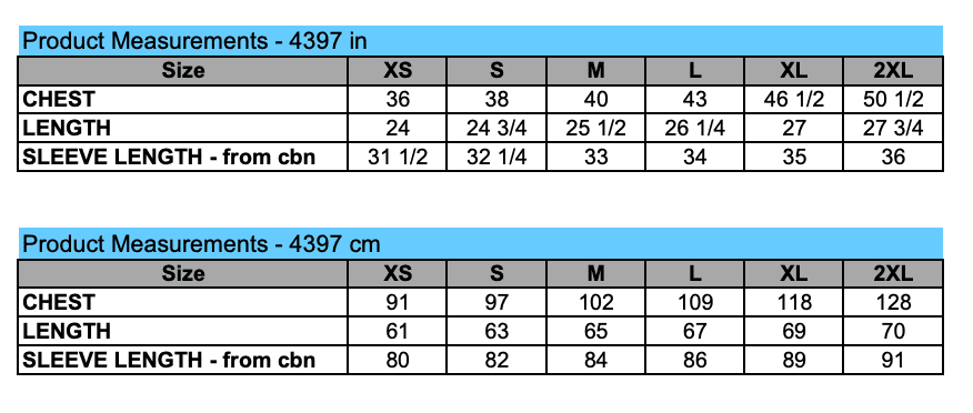 Leotard Sizing Charts | Northwest Gymnastics CT